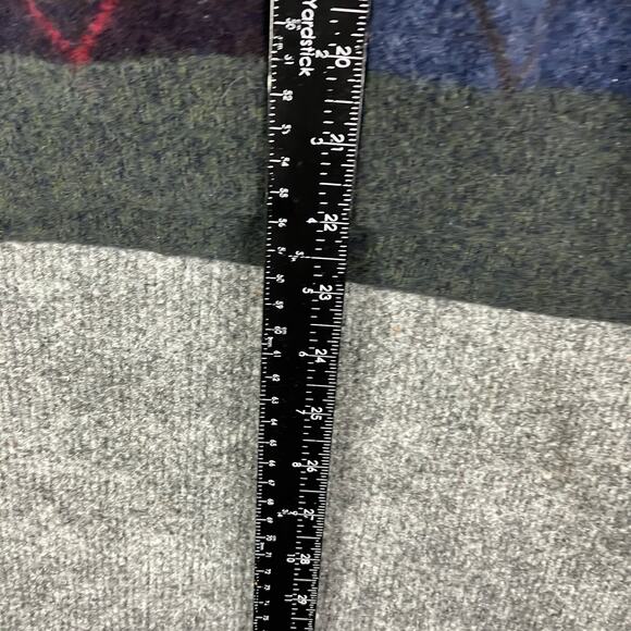 Peter Scott Sweater Mens Size 46 Green Argyle Wool Blend Pullover Knit Vintage - Picture 3 of 8